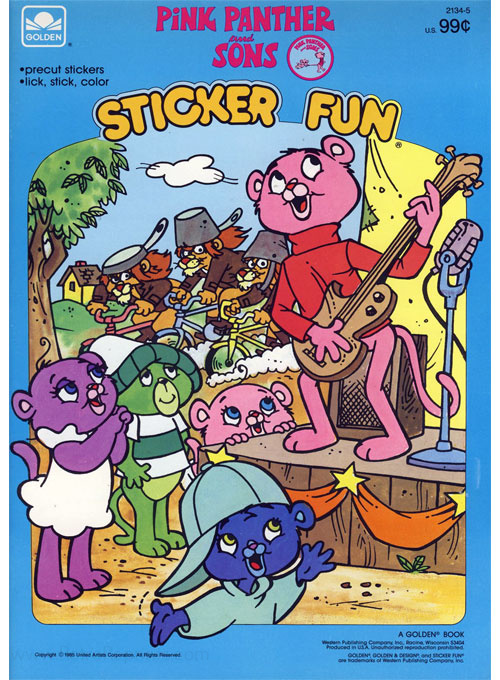Pink Panther and Sons Sticker Fun