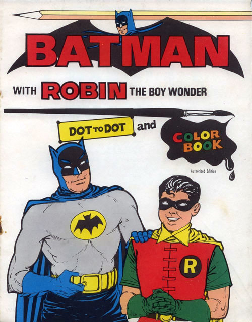 Batman Dot to Dot and Color Book