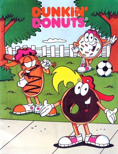 Commercial Characters Dunkin Donuts Coloring Book