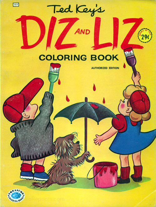 Comic Strips Diz and Liz Coloring Book