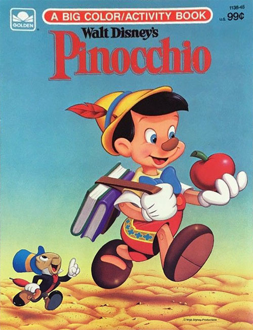 Pinocchio, Disney's Coloring and Activity Book