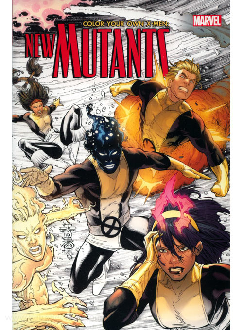 Marvel Super Heroes New Mutants Coloring Book