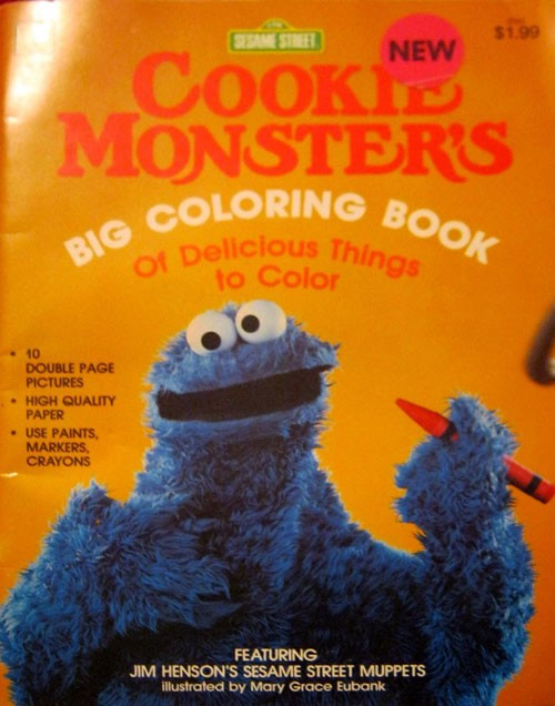 Sesame Street Cookie Monster's Big Coloring Book