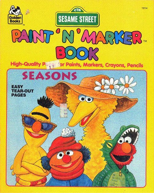 Sesame Street Paint 'n' Marker Book