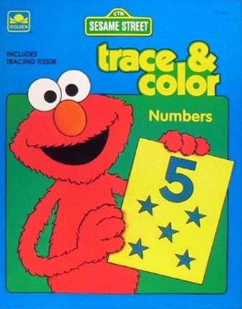 Sesame Street Numbers Trace & Color