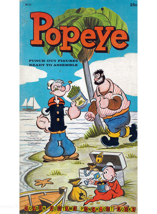 Popeye the Sailor Man Punch-Out Book