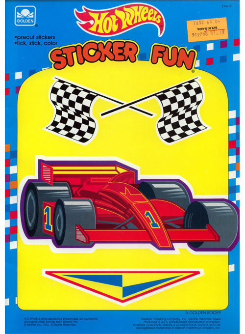 Hot Wheels Sticker Fun