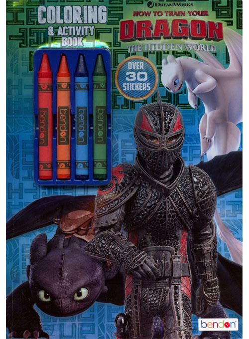How to Train Your Dragon 3: The Hidden World Coloring and Activity Book