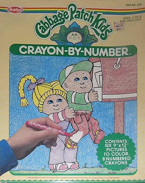 Cabbage Patch Kids Crayon By Number