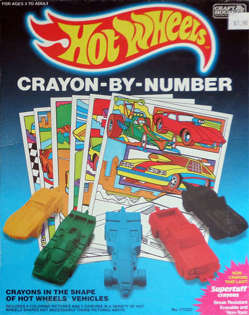 Hot Wheels Crayon By Number
