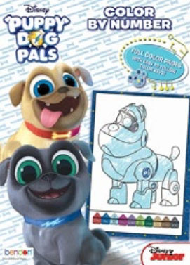 Puppy Dog Pals, Disney's Crayon By Number