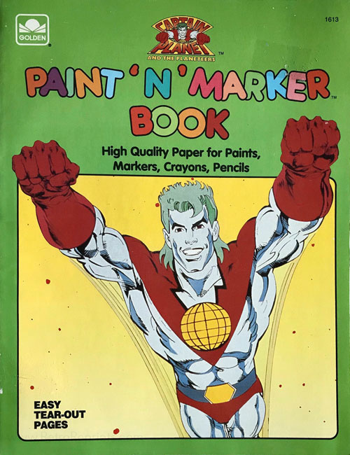 Captain Planet and the Planeteers Paint 'n' Marker Book