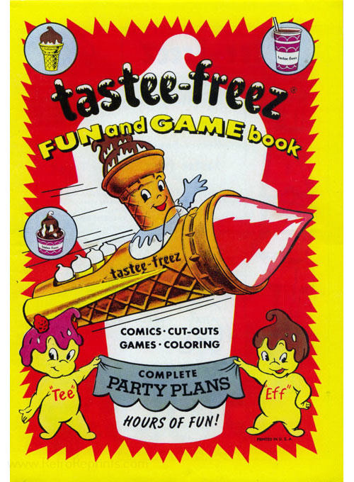 Commercial Characters Tastee-Freez Fun and Games Book