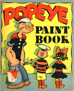 Popeye the Sailor Man Paint Book