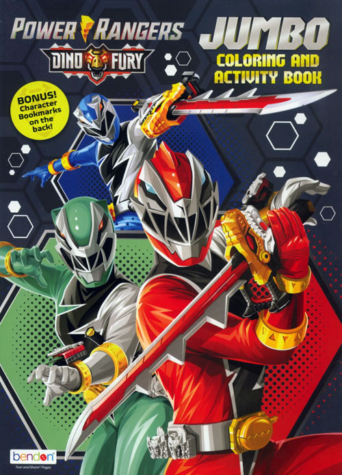 Power Rangers Dino Fury Coloring & Activity Book