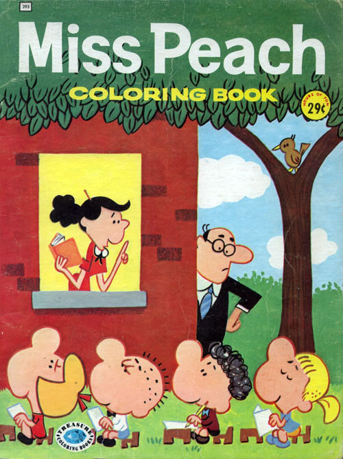 Comic Strips Miss Peach Coloring Book