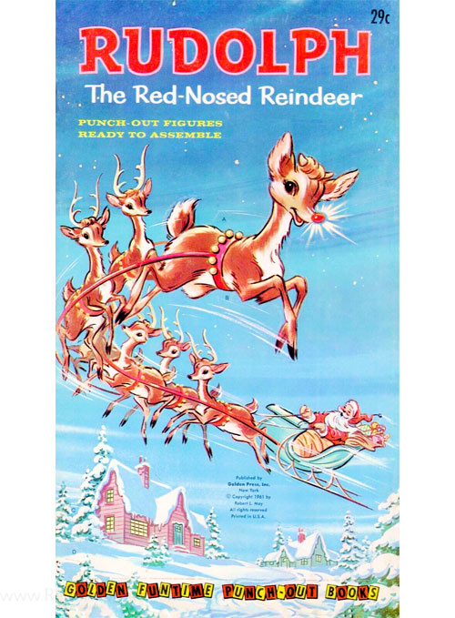 Rudolph the Red-Nosed Reindeer Punch Out Book