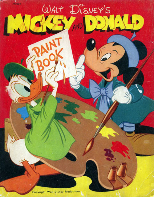 Mickey Mouse and Friends Mickey & Donald Paint Book