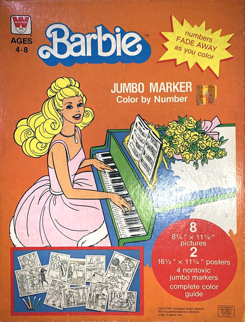 Barbie Color By Number