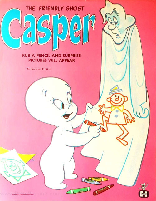 Casper & Friends Rub-A-Pencil Book