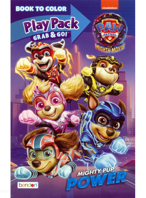 Paw Patrol: The Mighty Movie Play Pack Coloring Book