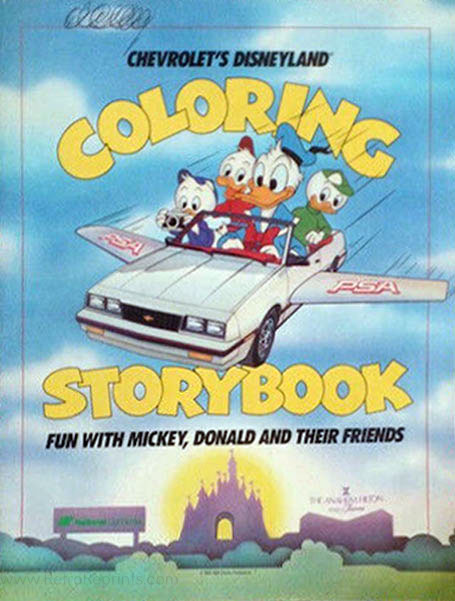 Walt Disney Theme Parks Coloring Storybook