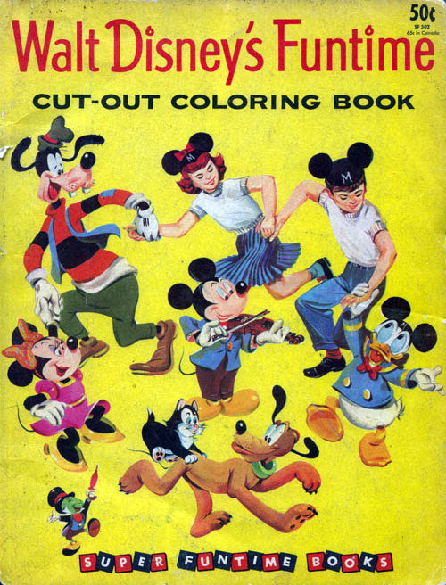 Disney Cut-Out Coloring Book