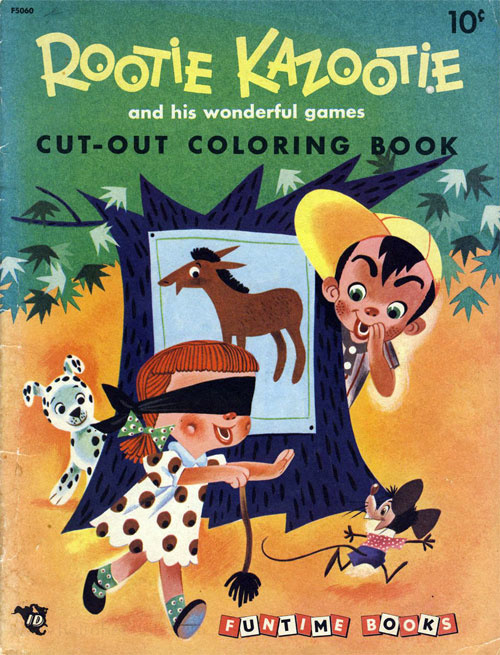 Rootie Kazootie Cut-Out Coloring Book 
