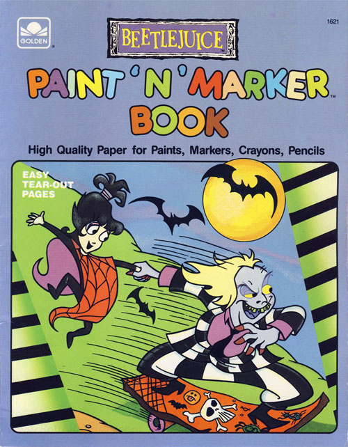 Beetlejuice Paint & Marker Book