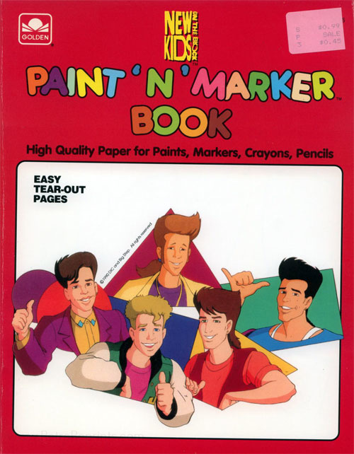 New Kids on the Block Paint 'n' Marker Book