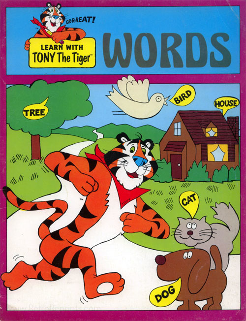 Commercial Characters Tony the Tiger: Words