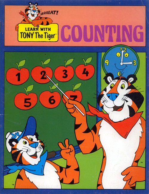 Commercial Characters Tony the Tiger: Counting