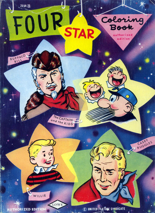 Comic Strips Four Star Coloring Book