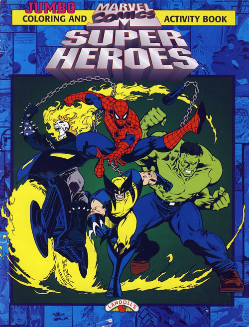 Marvel Super Heroes coloring and activity book