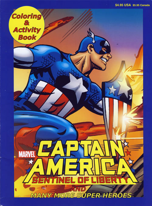 Captain America Coloring and Activity Book