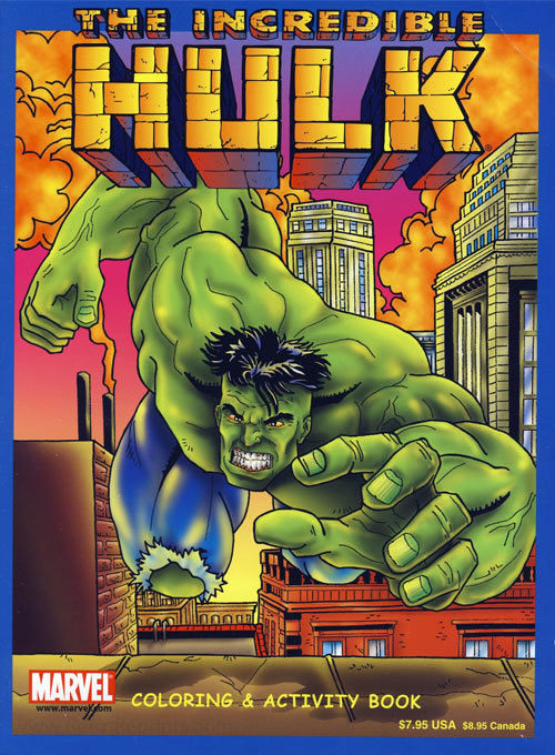 Incredible Hulk, The coloring and activity book
