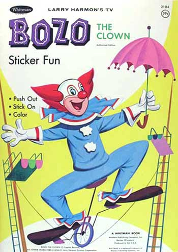 Bozo the Clown Sticker Fun
