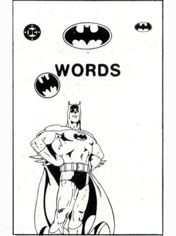 Batman Words