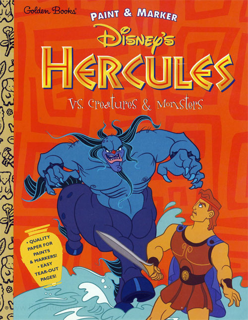 Hercules, Disney's Paint & Marker Book