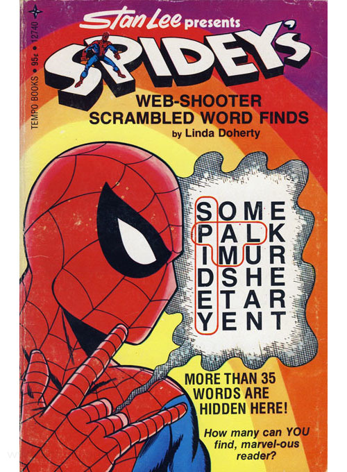 Spider-Man Web-Shooter Scrambled Word Finds