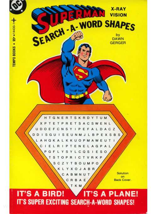 Superman Search-A-Word Shapes