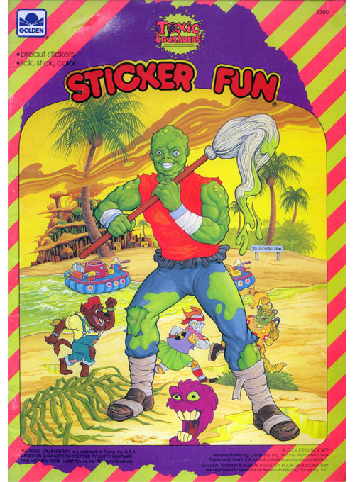 Toxic Crusaders Sticker Fun