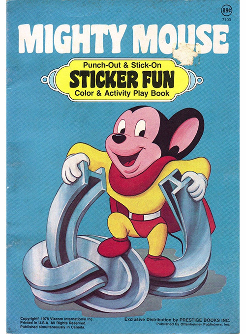 Mighty Mouse Sticker Fun