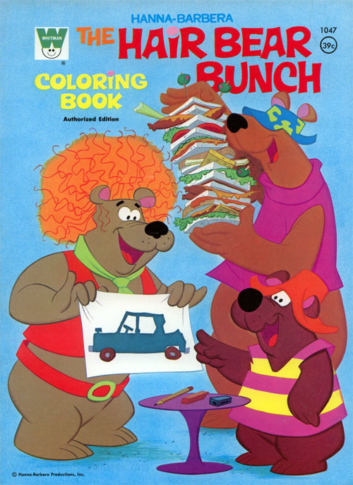 Hair Bear Bunch, The Coloring Book