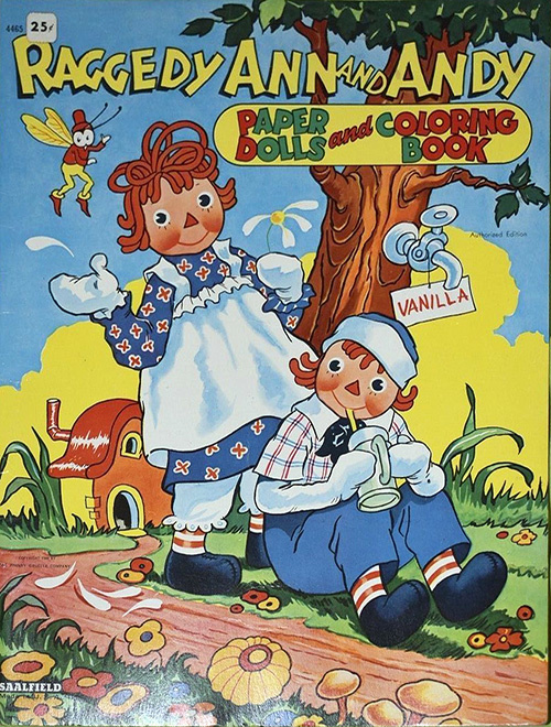 Raggedy Ann & Andy Paper Dolls and Coloring Book