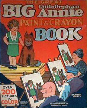 Little Orphan Annie Paint & Crayon Book