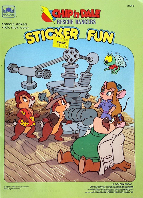 Chip 'n Dale Rescue Rangers Sticker Fun