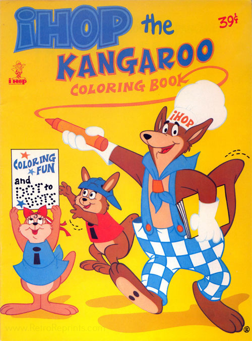 Commercial Characters Ihop the Kangaroo Coloring Book