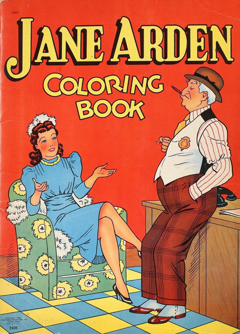 Comic Strips Jane Arden Coloring Book