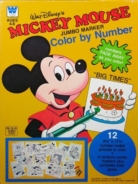 Mickey Mouse and Friends Color by Number